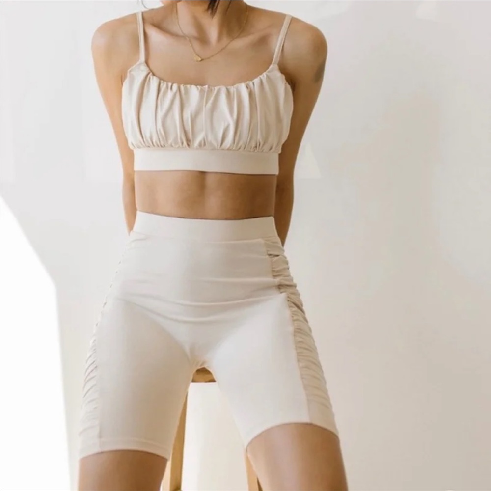 Nwt Luca and Grae biker shorts set size small, activewear matching set